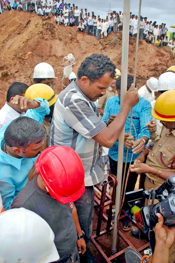 Borewells lie open