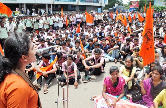 Abvp protest 22 1