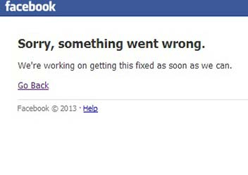 Facebook down