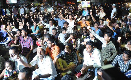 Candle light protest 21 1