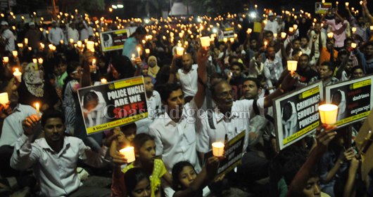 Candle light protest 21 1