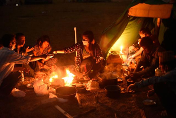 Relief camps in Nepal