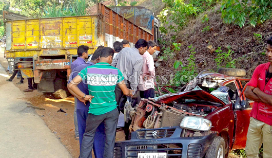 car lorry collision 1